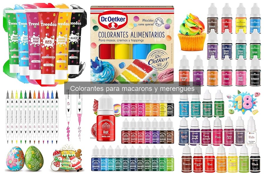 ¿Cuánto colorante usar para macarons? Guía completa