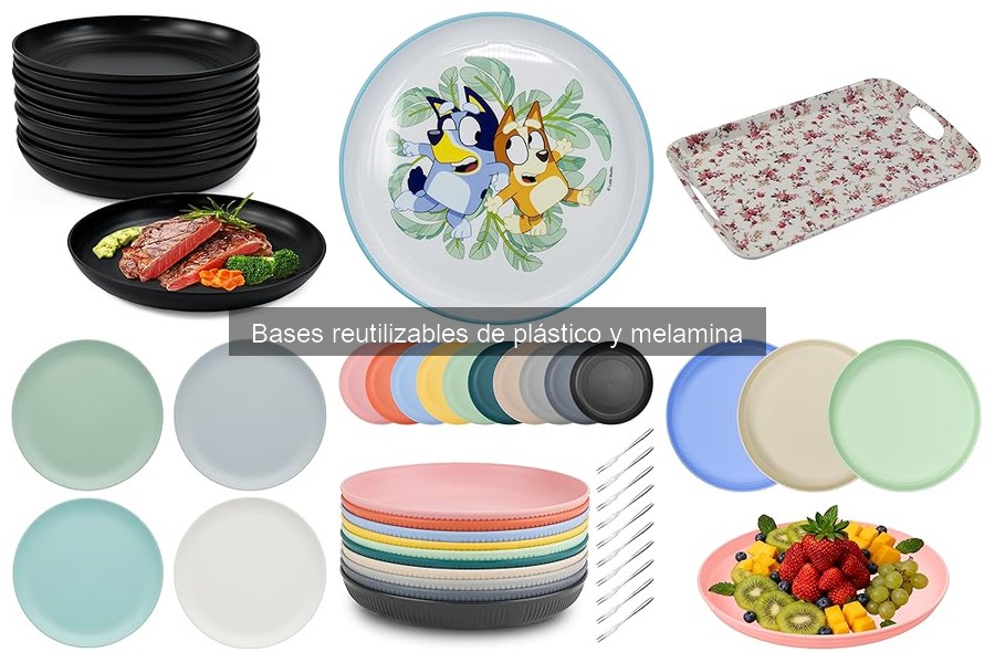 Descubre las bases reutilizables de plástico y melamina