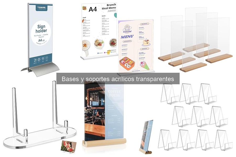 Dónde comprar bases acrílicas transparentes económicas