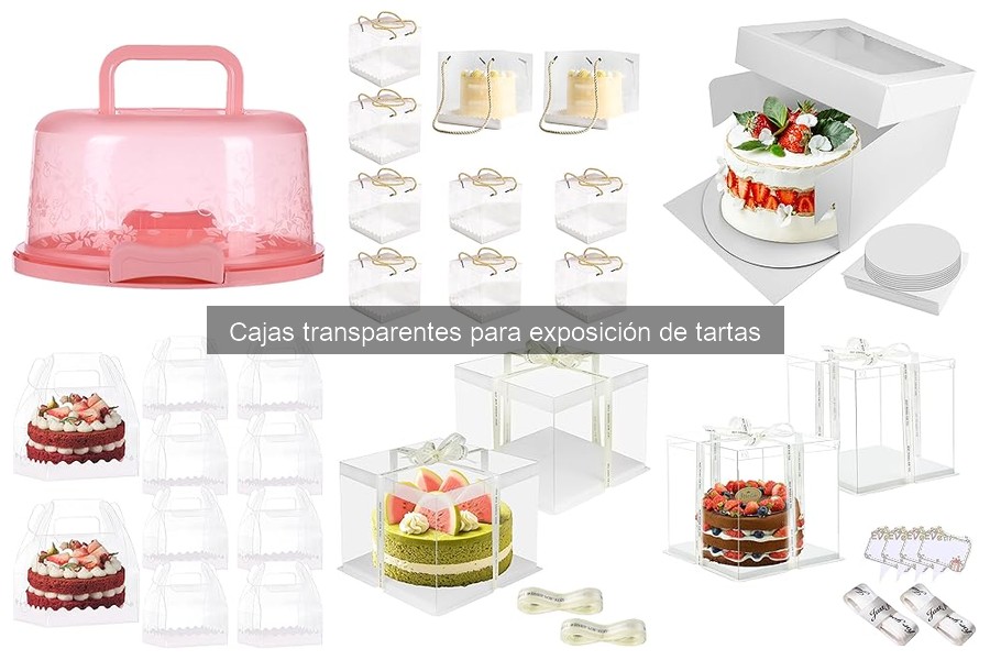 Dónde comprar cajas transparentes para tartas online