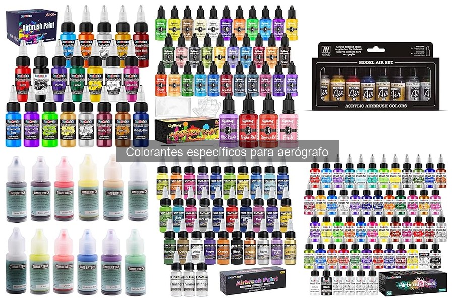 Dónde comprar colorantes para aerógrafo: opciones online y físicas