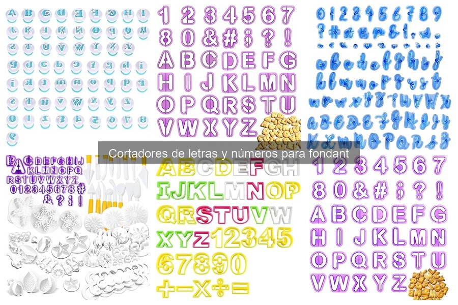 Dónde comprar cortadores de letras y números para fondant