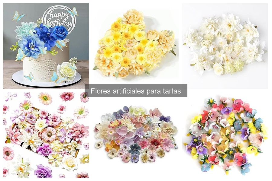 Dónde comprar flores artificiales para tartas a buen precio