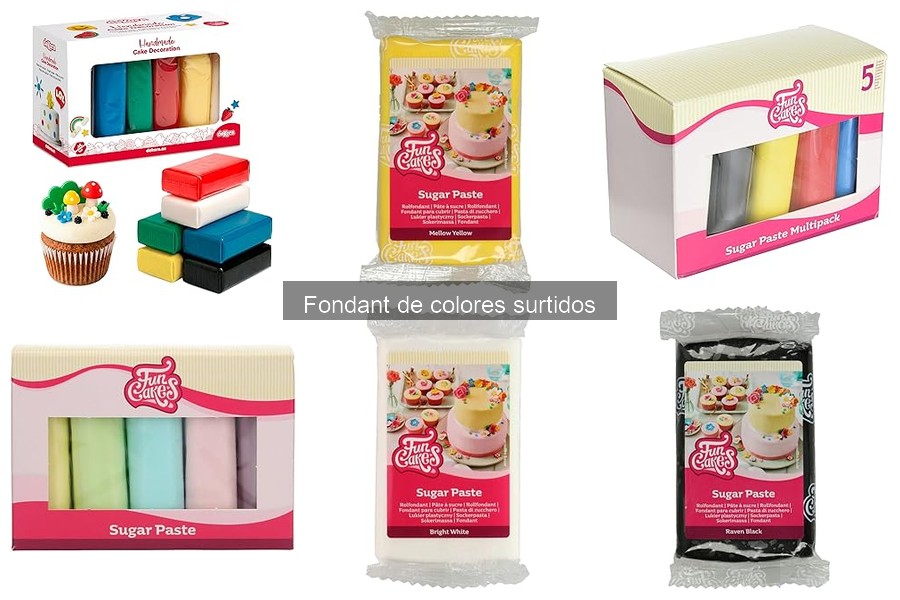 Dónde comprar fondant de colores surtidos: mejores opciones
