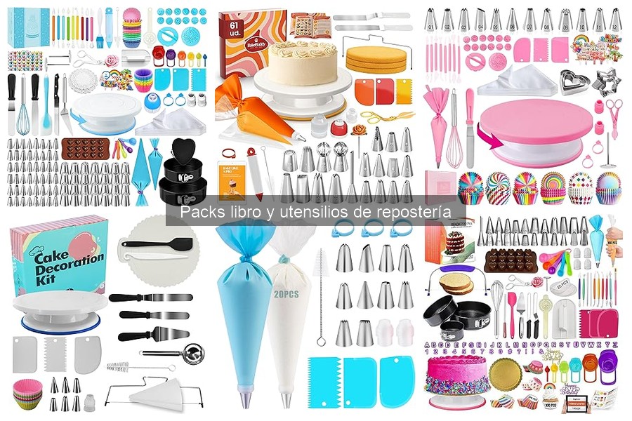 Dónde comprar packs de utensilios y libros de repostería baratos