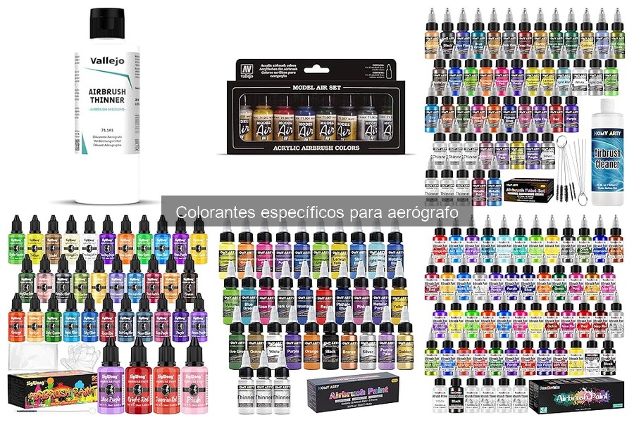 Efectos de Colorantes para Aerógrafo en Diferentes Superficies