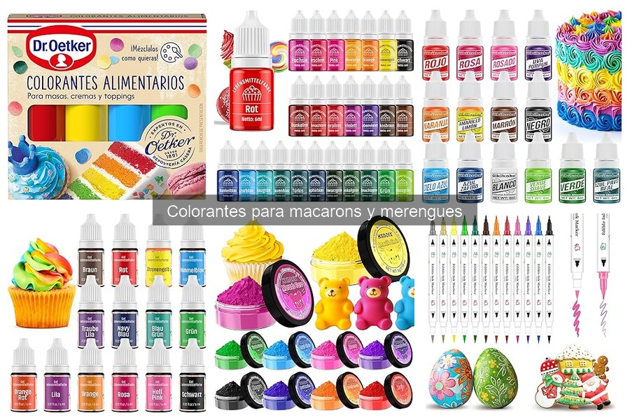 Efectos de los colorantes en el sabor de macarons y merengues