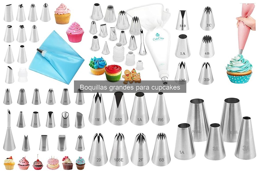 Errores comunes al usar boquillas grandes para decorar cupcakes