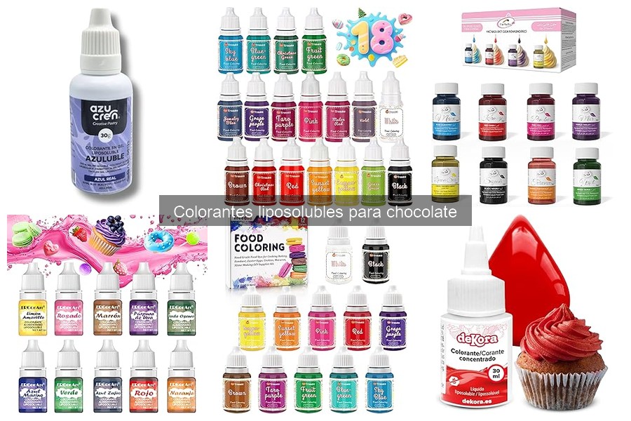 Errores comunes al usar colorantes liposolubles para chocolate