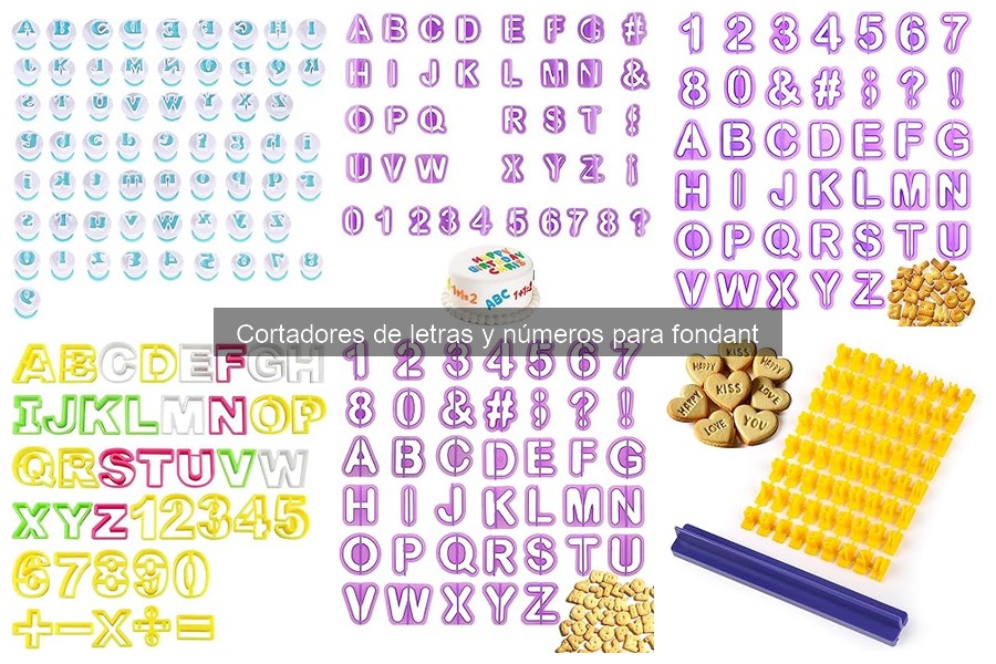 Errores comunes al usar cortadores de letras y números para fondant