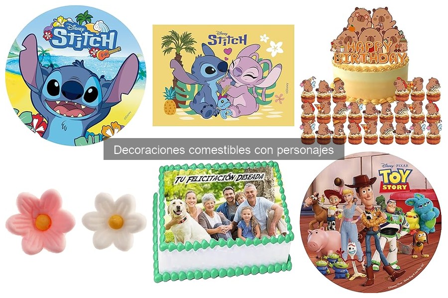 Errores comunes al usar decoraciones comestibles con personajes