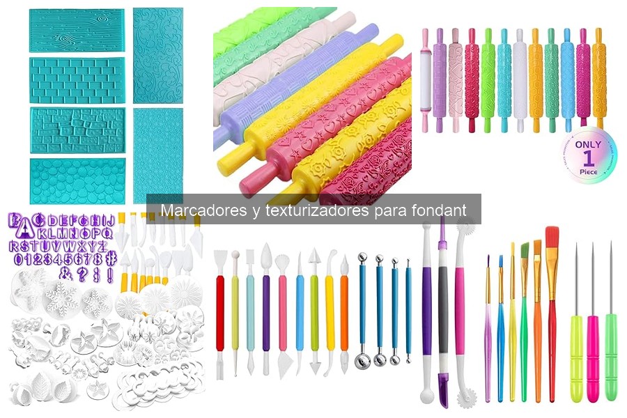 Errores comunes al usar marcadores y texturizadores para fondant