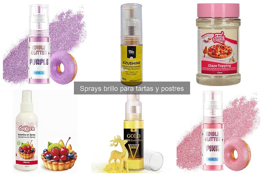 Errores comunes al usar sprays brillo en tartas y postres