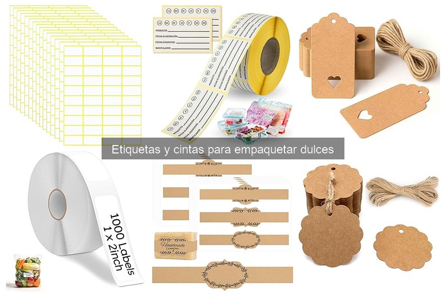 Etiquetas y cintas para empaquetar dulces: Guía para principiantes