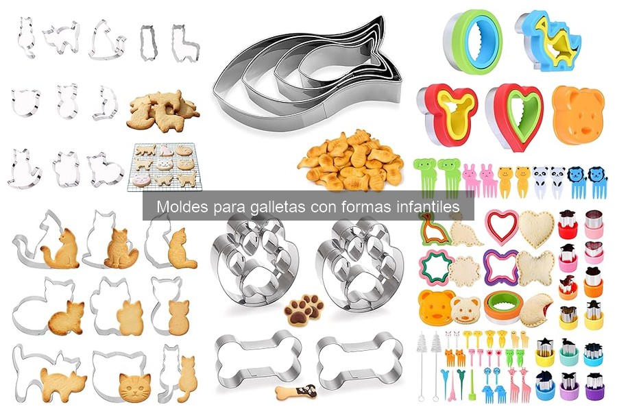 Evita que la masa se pegue en moldes para galletas infantiles