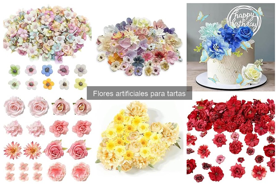 Flores artificiales para tartas temáticas: ¡Guía de compra!