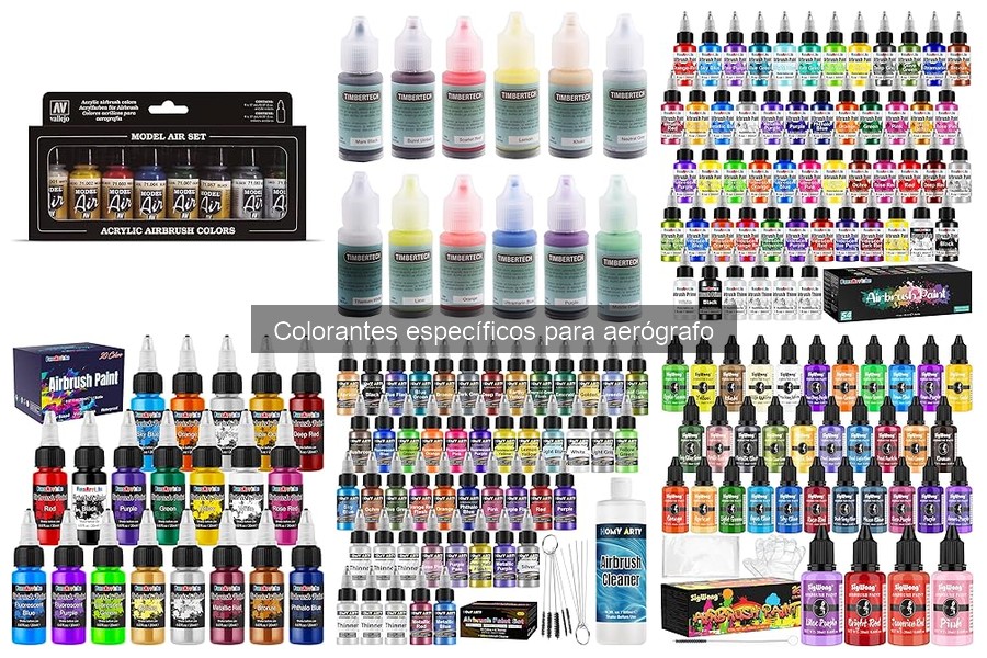 Guía de compra de colorantes para aerógrafo en repostería