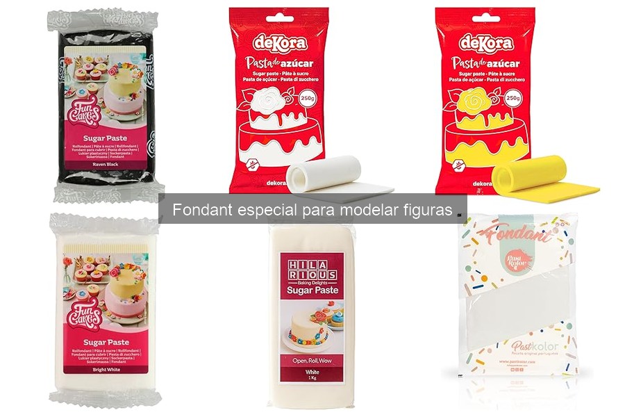 Guía de compra de fondant especial para modelar figuras