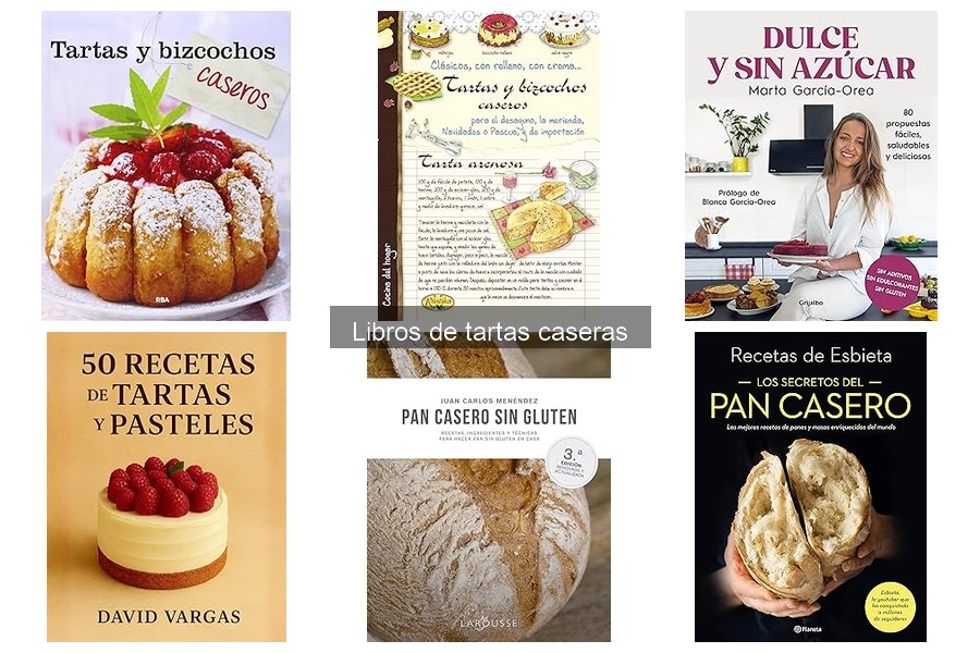 Guía de compra de libros sobre tartas caseras