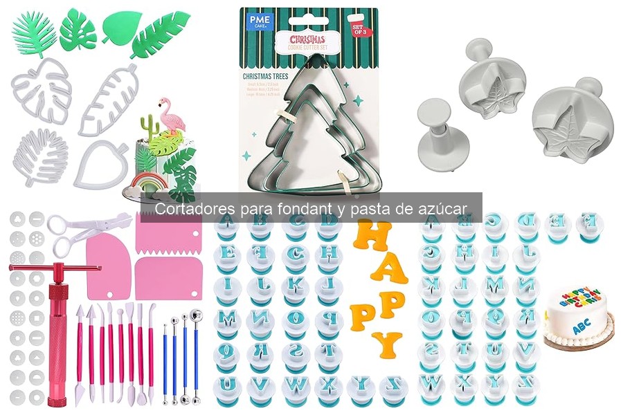 Ideas creativas con cortadores de fondant para tus diseños