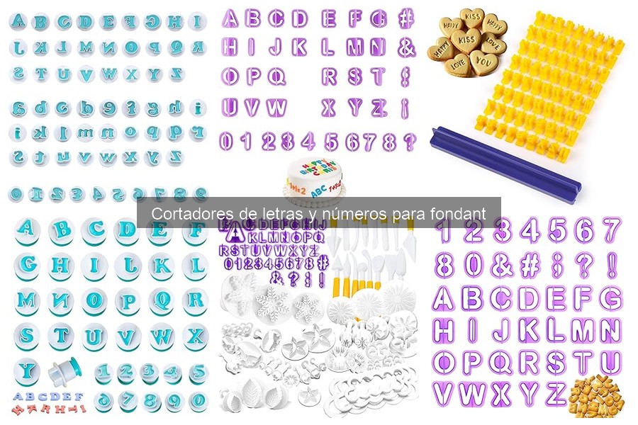 Ideas creativas con cortadores de letras y números para tartas