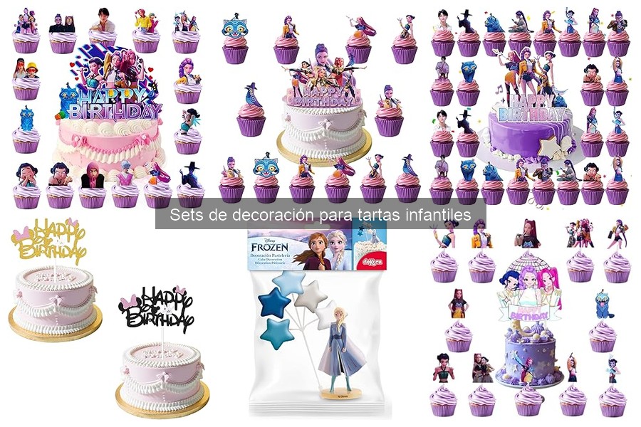 Ideas creativas para decorar tartas infantiles con sets