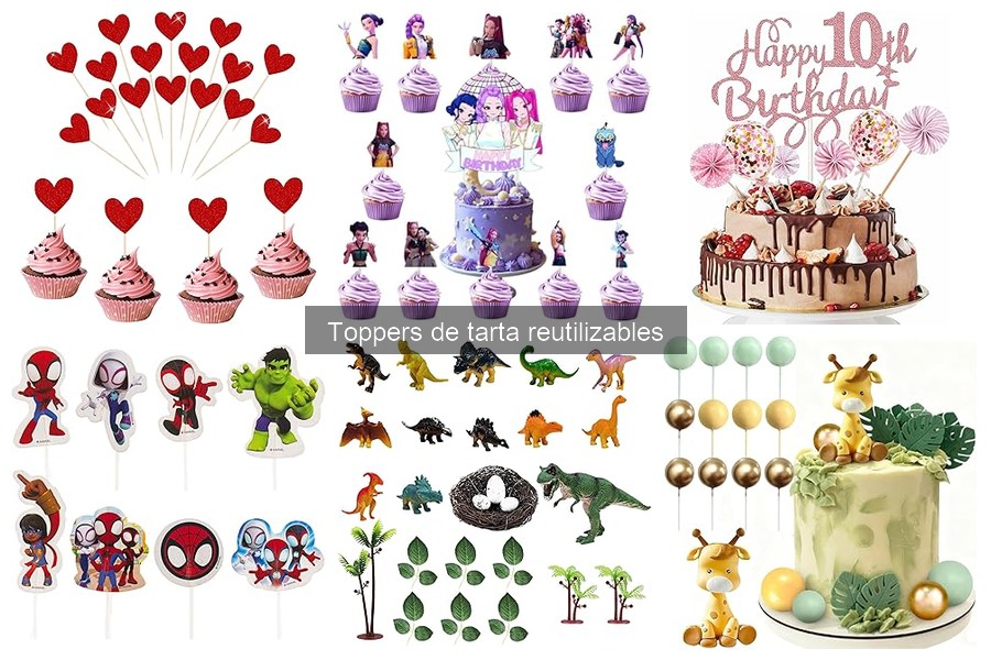 Ideas Creativas para Toppers de Tarta Reutilizables