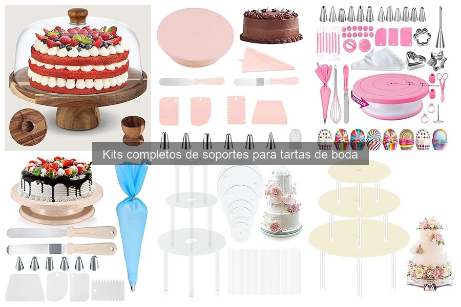 Instrucciones para Montar un Kit Completo de Tartas de Boda