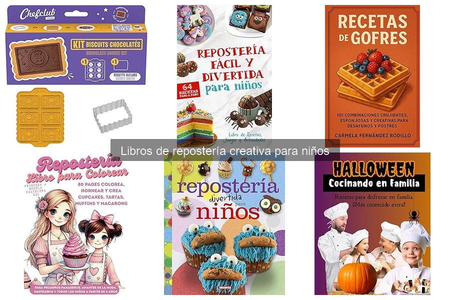 Libros de repostería creativa para niños con alergias