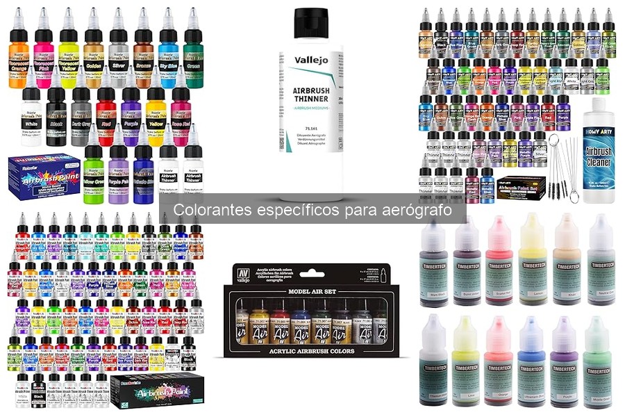 Los Mejores Tipos de Colorantes para Aerógrafo