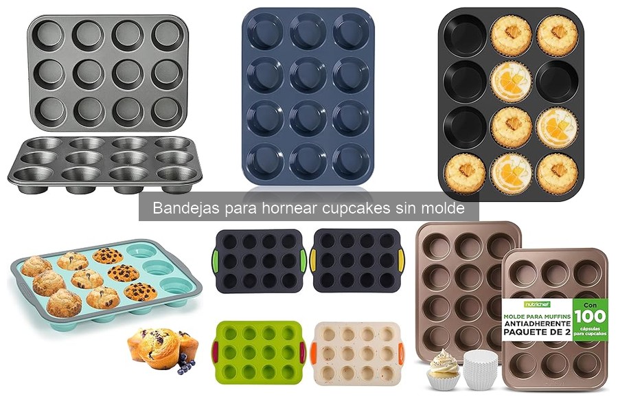 Mantenimiento de bandejas para hornear cupcakes sin molde