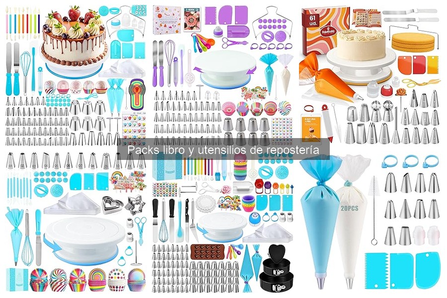 Maximiza el uso de utensilios de repostería en packs