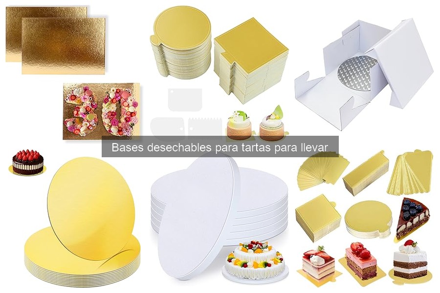 Mejores bases desechables para tartas según el evento