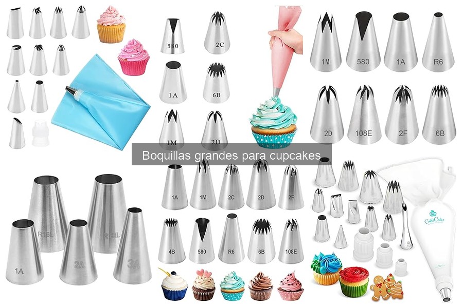 Mejores boquillas grandes para decorar cupcakes en casa