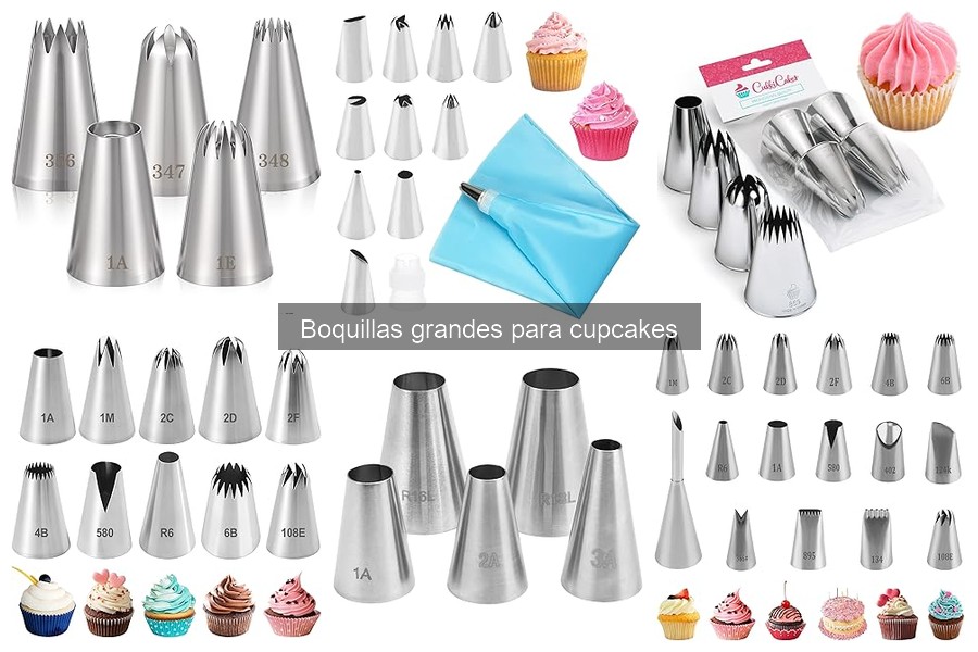 Mejores boquillas grandes para principiantes en repostería