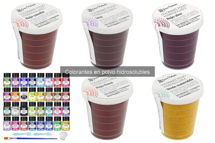 Mejores colorantes en polvo hidrosolubles para decorar tartas