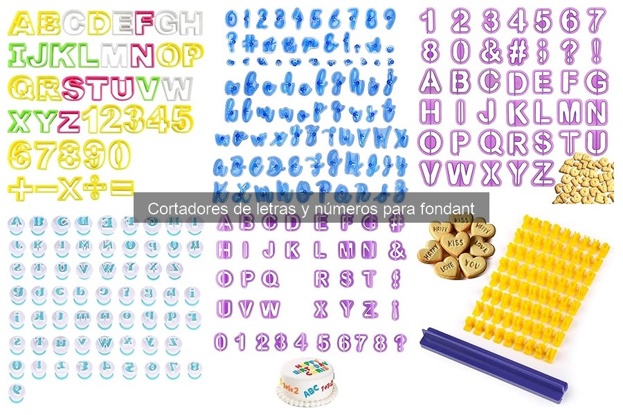 Mejores cortadores de letras y números para fondant en 2023