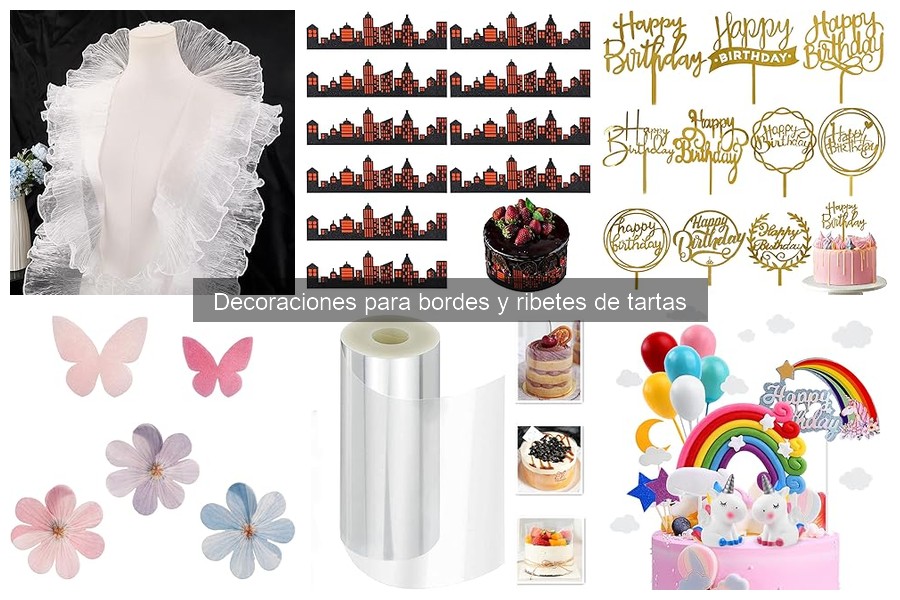 Mejores decoraciones para ribetes de tartas: comparativa 2023