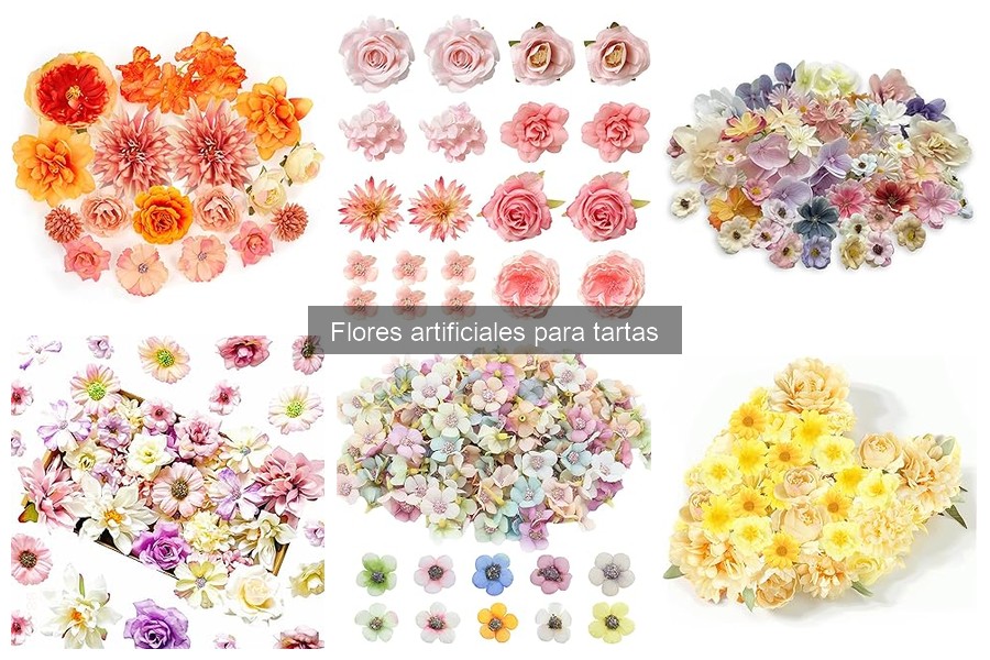 Mejores flores artificiales para tartas en Amazon