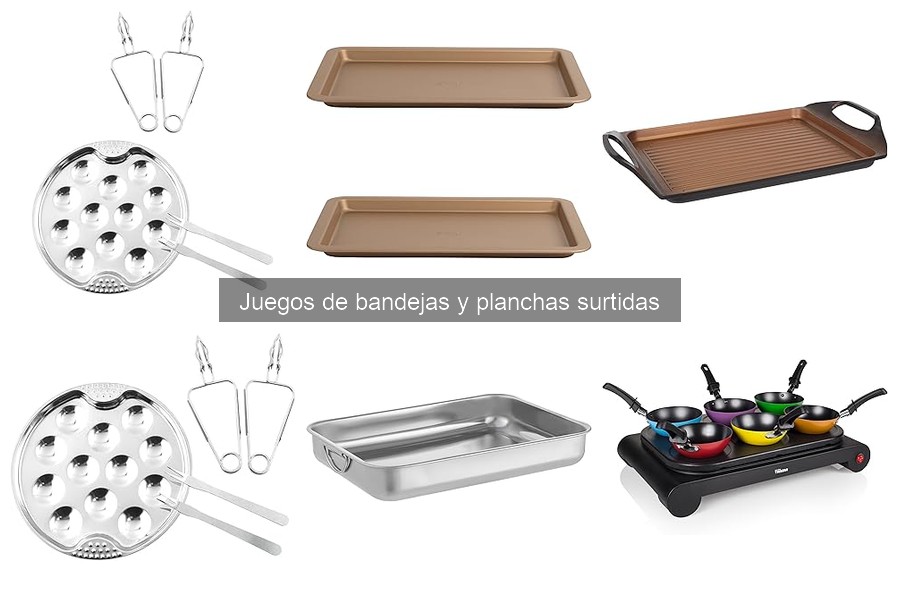 Mejores juegos de bandejas y planchas para repostería en Amazon