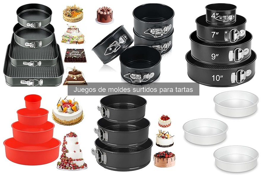 Mejores juegos de moldes surtidos para tartas en 2023
