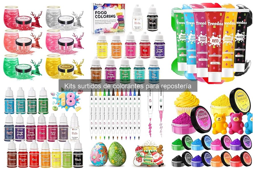 Mejores kits de colorantes para repostería: comparativa 2023