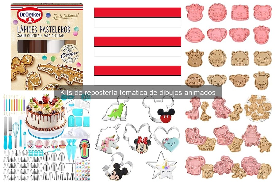 Mejores kits de repostería de dibujos animados para fiestas