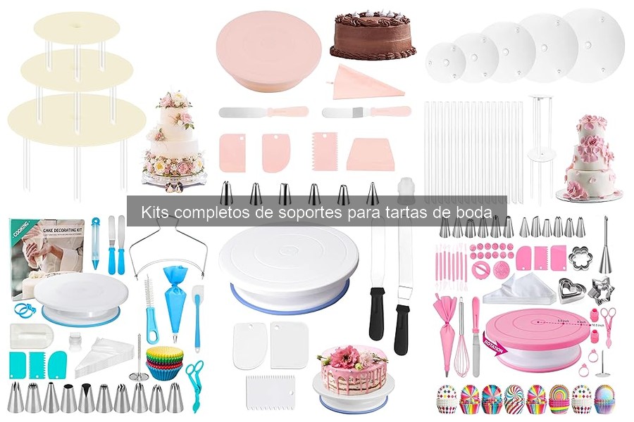 Mejores kits de soportes para tartas de boda en 2023
