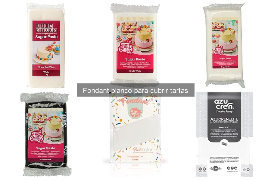Mejores marcas de fondant blanco para cubrir tartas