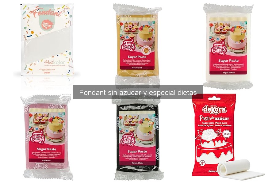 Mejores marcas de fondant sin azúcar para repostería