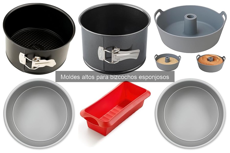 Mejores marcas de moldes altos para bizcochos esponjosos