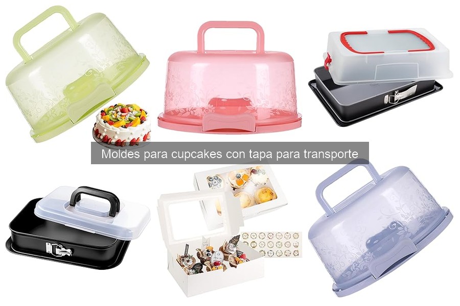 Mejores moldes para cupcakes con tapa para transportar