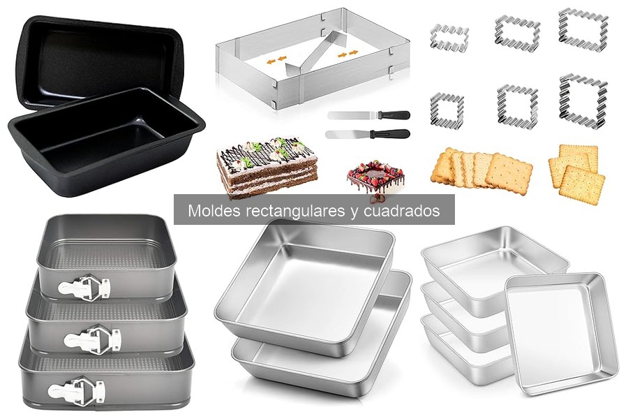 Mejores moldes rectangulares y cuadrados para tartas