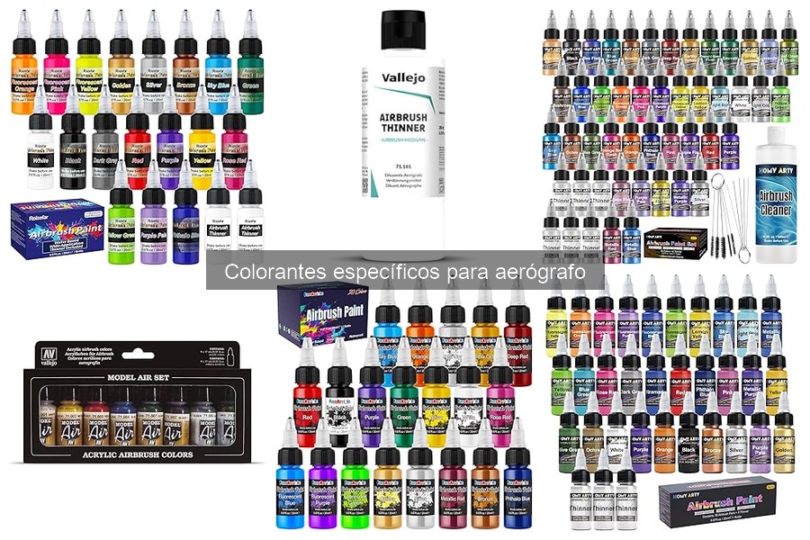 Mejores ofertas y precios de colorantes para aerógrafo